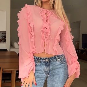 NWOT LPA Daniella Top in Mauve Pink